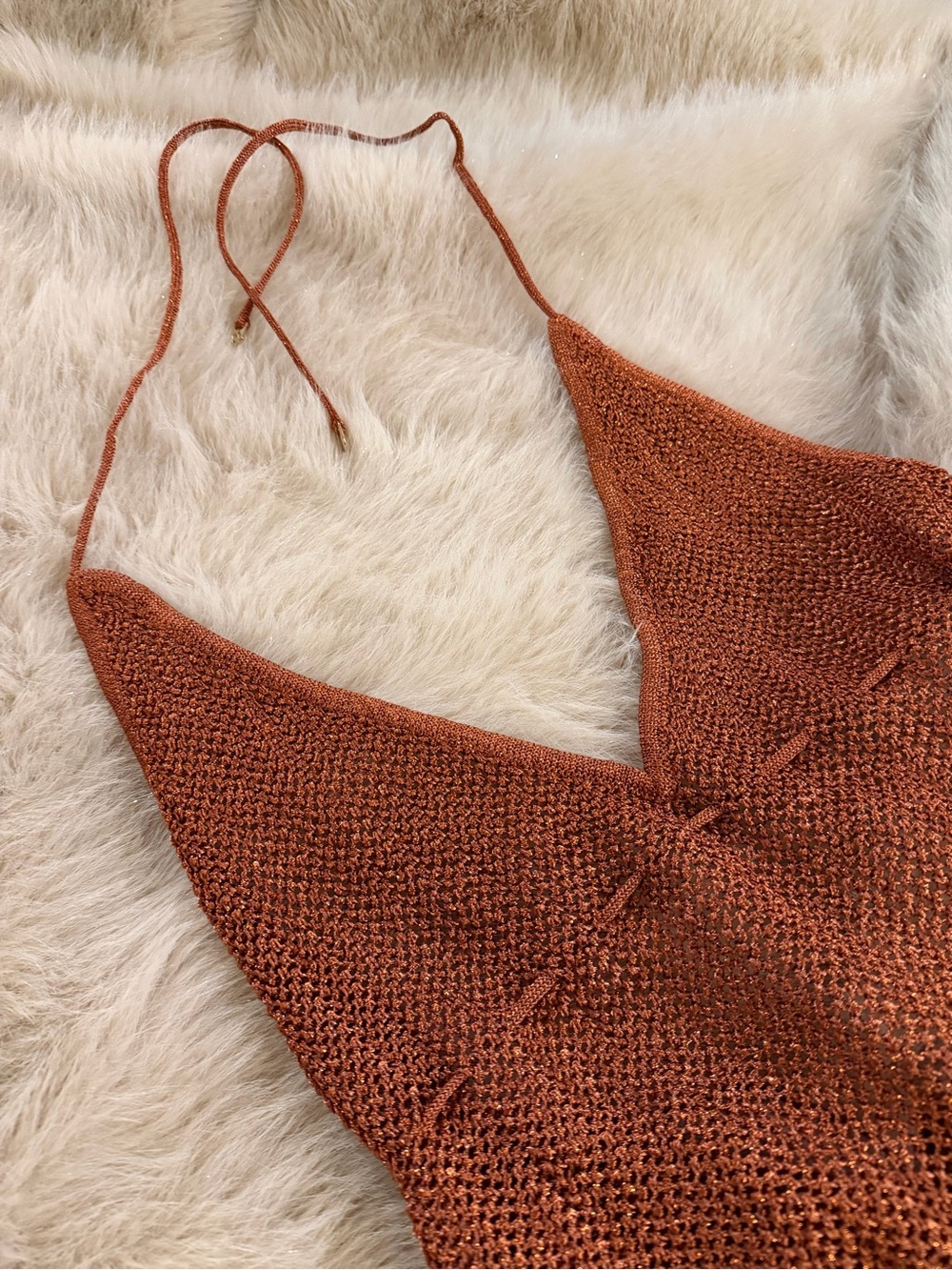 Victoria's Secret Rust Knit Maxi Coverup - Picture 6 of 8